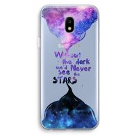 Stars quote: Samsung Galaxy J3 (2017) Transparant Hoesje