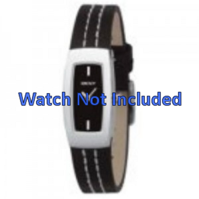 Horlogeband DKNY NY3296 Leder Zwart 15mm