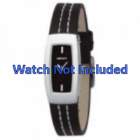 Horlogeband DKNY NY3296 Leder Zwart 15mm - thumbnail