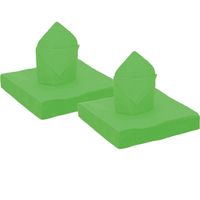 100x stuks feest servetten fel groen - 40 x 40 cm - papier