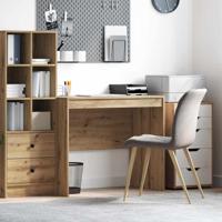 Bureau artisanaal eikenkleurig 90 x 50 x 76 cm Bewerkt hout