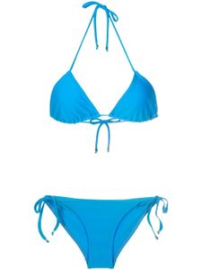 Amir Slama bikini à bonnets triangles - Bleu