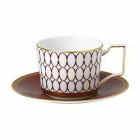 WEDGWOOD - Renaissance Red - Theekop&schotel 0,22l