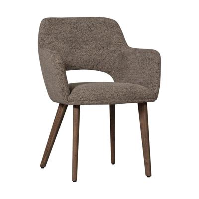 Woood Murat eetkamerstoel Mystic Brown taupe hout