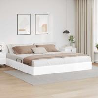 Opslag bed met matras Puur Wit 200 x 200 cm Kunstleer