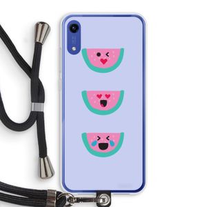 Smiley watermeloen: Honor Play 8A Transparant Hoesje met koord