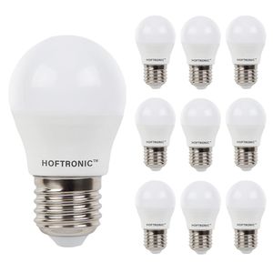 10x E27 LED Lamp - 2,9 Watt 250 lumen - 2700K Warm wit licht - Grote fitting - Vervangt 35 Watt - G45 vorm