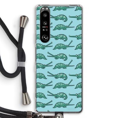 Kroko: Sony Xperia 1 III Transparant Hoesje met koord