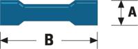 Valueline st-131 kabelschoen blauw 100stuks Valueline st-131 kabelschoen blauw 100stuks