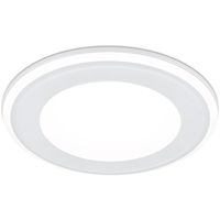 LED Spot - Inbouwspot - Trion Auran - 10W - Warm Wit 3000K - Rond - Mat Wit - Kunststof