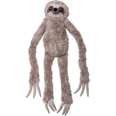 Nature Planet Pluche knuffel bruine luiaard - knuffeldier - 100 cm - bosdieren speelgoed