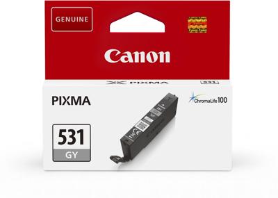 Canon inktcartridge CLI-531, 515 pagina&apos;s, OEM 6122C001, grijs
