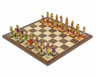 De Zodiac Handgeschilderde Schaakset