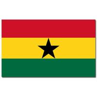 Vlag Ghana - 90 x 150 cm - polyester - versiering - feestartikelen