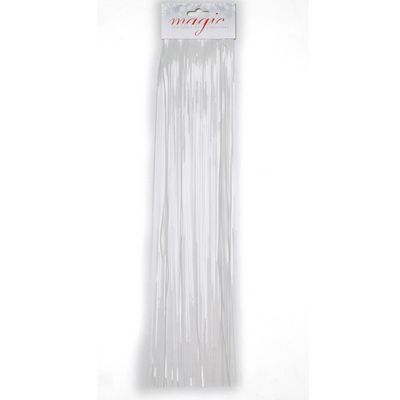 Witte kerstboom versiering lametta haar 50 cm - Engelenhaar