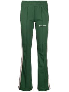 Palm Angels pantalon de jogging évasé à logo imprimé - Vert