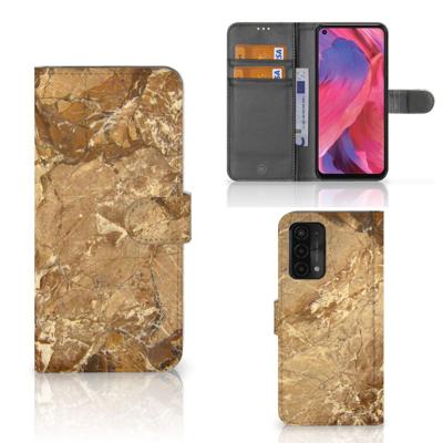 OPPO A54 5G | A74 5G | A93 5G | Bookcase | Marmer Creme