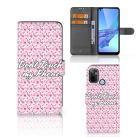 OPPO A53 | OPPO A53s Portemonnee Hoesje Flowers Pink DTMP - thumbnail