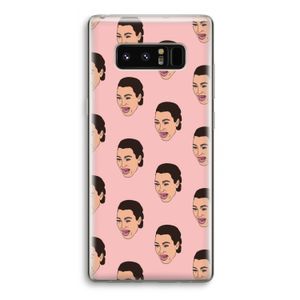 Ugly Cry Call: Samsung Galaxy Note 8 Transparant Hoesje