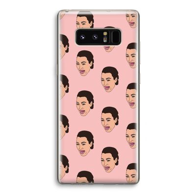 Ugly Cry Call: Samsung Galaxy Note 8 Transparant Hoesje