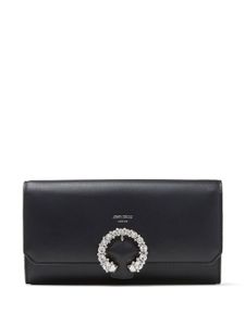 Jimmy Choo pochette à boucle ornée de cristal - Noir