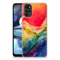 Smartphone hoesje Motorola Moto G22 Watercolor Dark