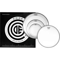 Code Drum Heads TPRRCLRR Reso Ring Rock Pack 10-12-16 inch resonantievellen + 14 inch coated snaredrumvel