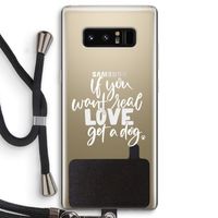 Partner in crime: Samsung Galaxy Note 8 Transparant Hoesje met koord