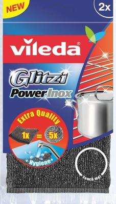Vileda 141656 schuurspons Stof/Weefsel, Roestvrijstaal Grijs, Roestvrijstaal