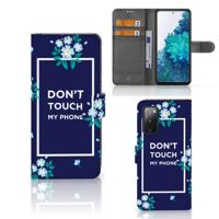 Samsung Galaxy S20 FE Portemonnee Hoesje Flowers Blue DTMP | Portemonnee hoesje