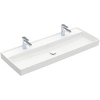 Villeroy & Boch Collaro meubelwastafel 120x47cm zonder overloop 2 kraangatenen stone white 4A33C1RW - thumbnail