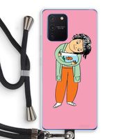 Visknuffel: Samsung Galaxy Note 10 Lite Transparant Hoesje met koord