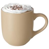 Koffiemokken Paris - 1x stuks - Keramiek - pastel beige - 300 ml - 8 x 10 cm Koffiemokken Paris - 1x stuks - Keramiek - pastel beige - 300 ml - 8 x 10 cm