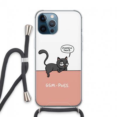 GSM poes: iPhone 13 Pro Max Transparant Hoesje met koord