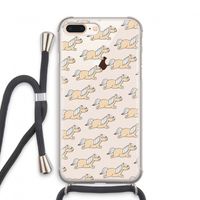 Ponys: iPhone 8 Plus Transparant Hoesje met koord