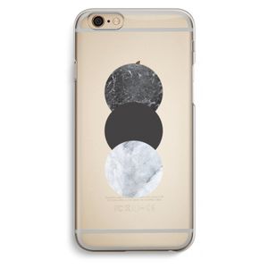 Marmeren cirkels: iPhone 6 / 6S Transparant Hoesje
