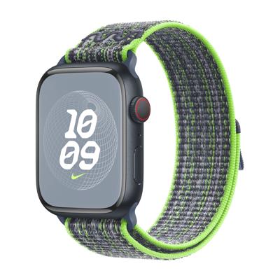 Apple Nike Sport Loop Apple Watch 42mm / 44mm / 45mm / 49mm Bright Green / Blue