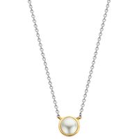 TI SENTO-Milano 34007YP Ketting Crystal Pearl zilver-parel goud- en zilverkleurig-wit 38-48 cm - thumbnail