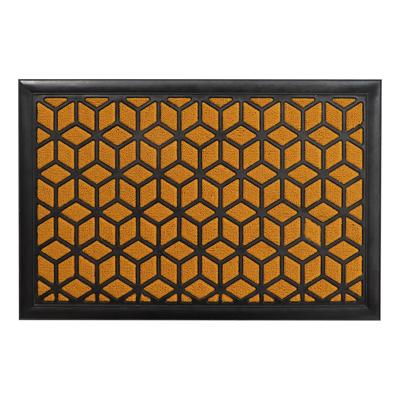 Deurmat - Long Island - mosterd geel - rubber / kunststof - rechthoekig - 40 x 60 cm