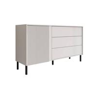 Meubella Dressoir Margareth - Wit - 145 cm - 3 lades