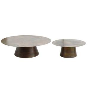 PTMD Comprador Copper Iron Coffeetable Round Sv2