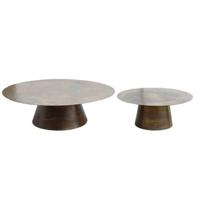 PTMD Comprador Copper Iron Coffeetable Round Sv2 - thumbnail