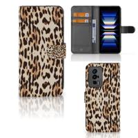 Xiaomi Poco F5 Pro | Telefoonhoesje | Met pasjeshouder | Leopard