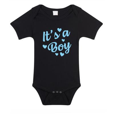 Its a boy gender reveal cadeau - baby rompertje - zwart - jongens - Kraamcadeau - Babykleding