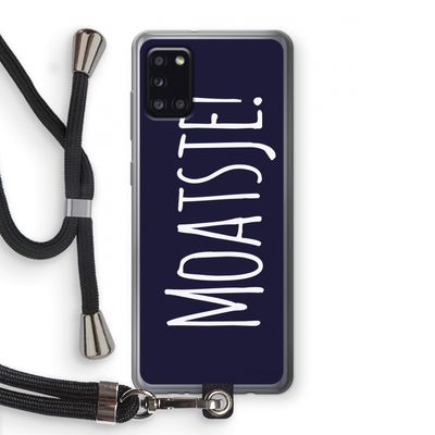 Moatsje!: Samsung Galaxy A31 Transparant Hoesje met koord