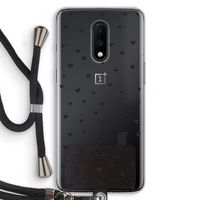 Kleine kattenkopjes: OnePlus 7 Transparant Hoesje met koord