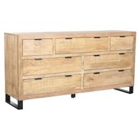 Ladekast Home ESPRIT Bruin Zwart Alpino 180 x 45 x 91 cm