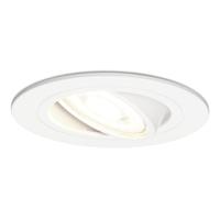 Pittsburg LED inbouwspot - GU10 5 Watt 400 lumen - 4000K Neutraal wit - Dimbaar - Rond - Kantelbaar - IP20 Voor binnen - Wit