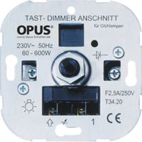 Opus gloeilampen tastdimmer met schroefklemmen 60-400W
