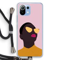Yellow glasses: Xiaomi Mi 11 Lite Transparant Hoesje met koord